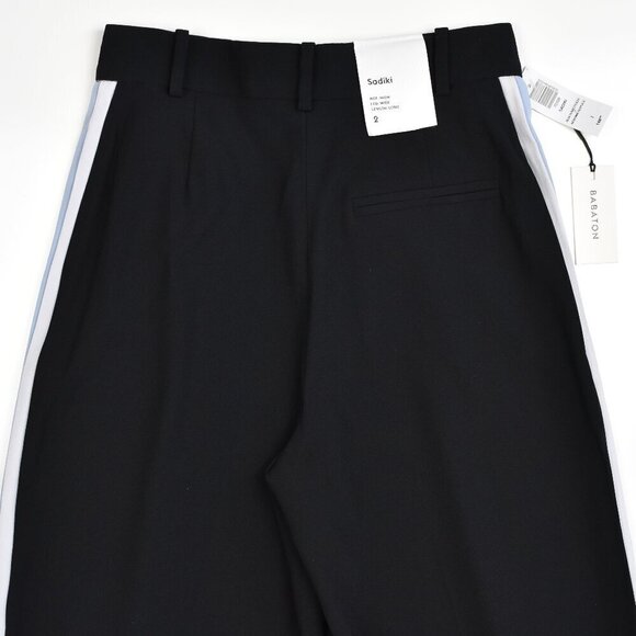 Babaton SADIKI Stripe Wide Leg Pants NEW - 2 - Picture 6 of 8